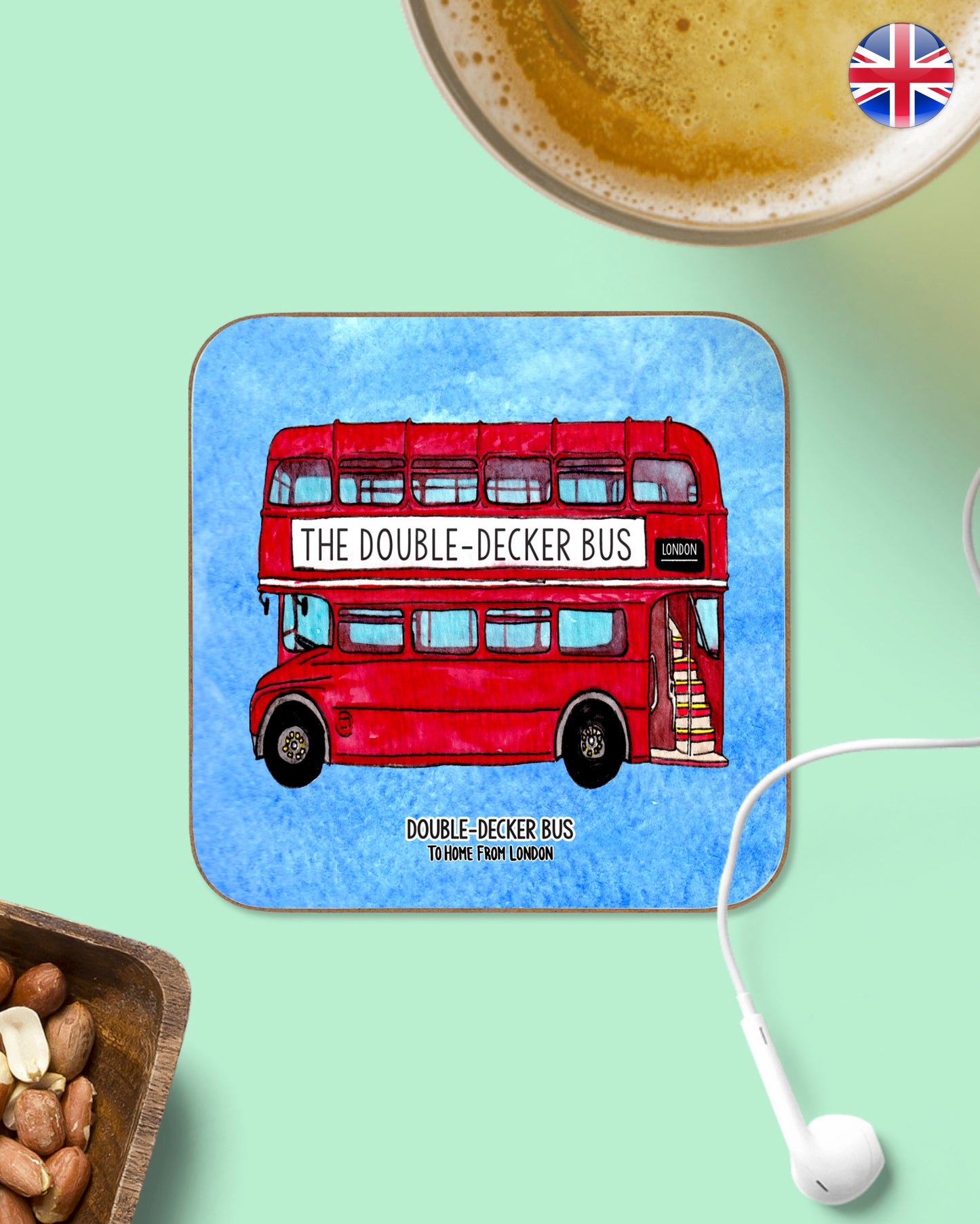 London Icons Coasters - To Home From London