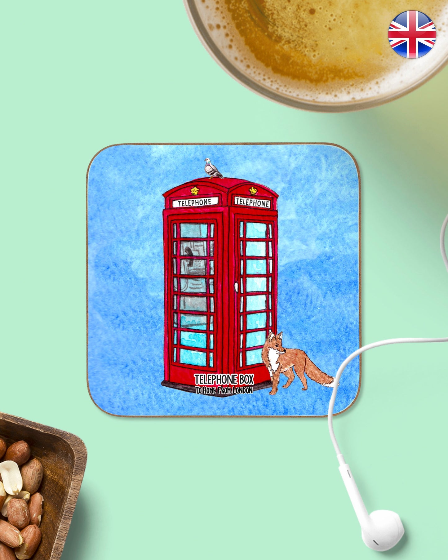 London Icons Coasters - To Home From London