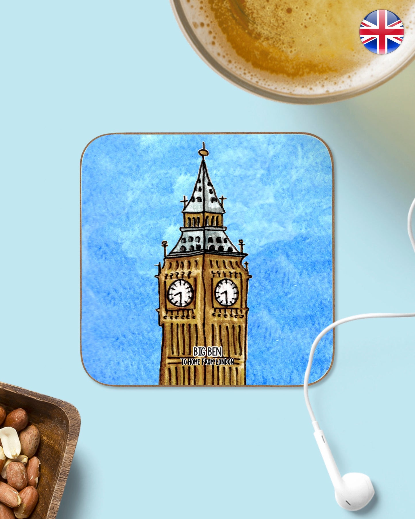London Landmarks Coasters - To Home From London