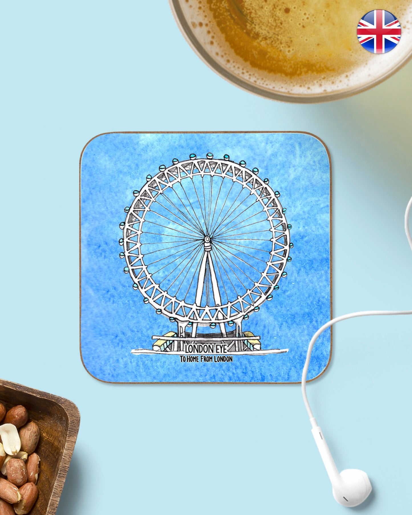 London Landmarks Coasters - To Home From London