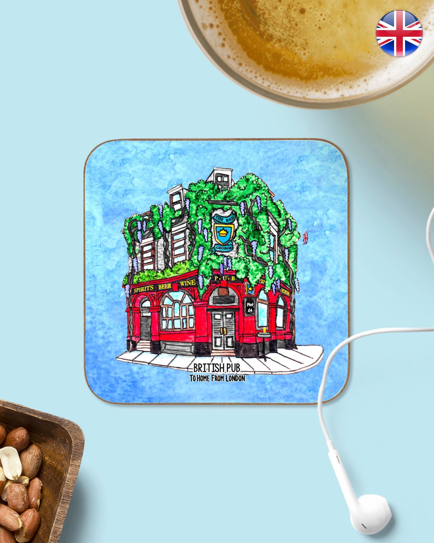 London Landmarks Coasters - To Home From London