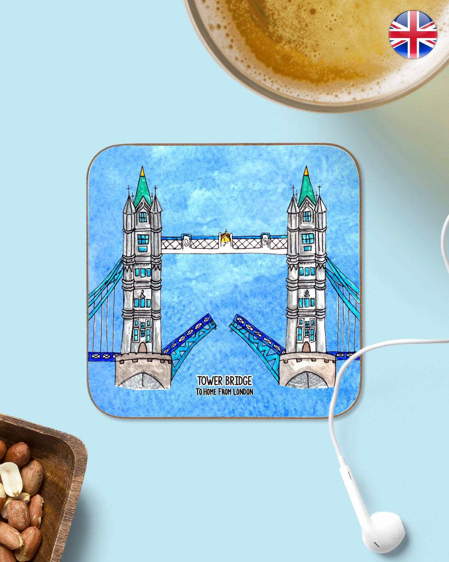 London Landmarks Coasters - To Home From London