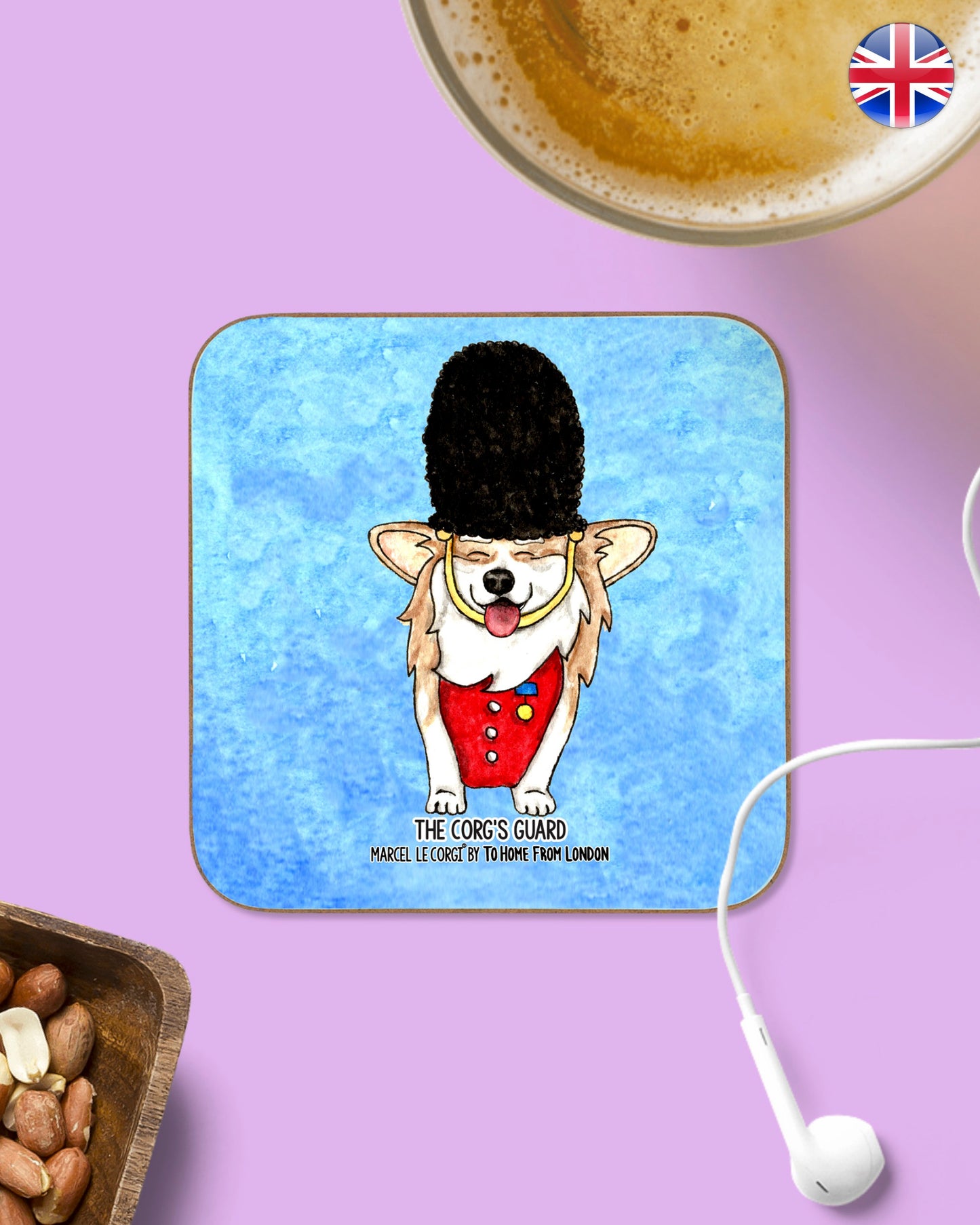 Le Corgi Coasters - To Home From London