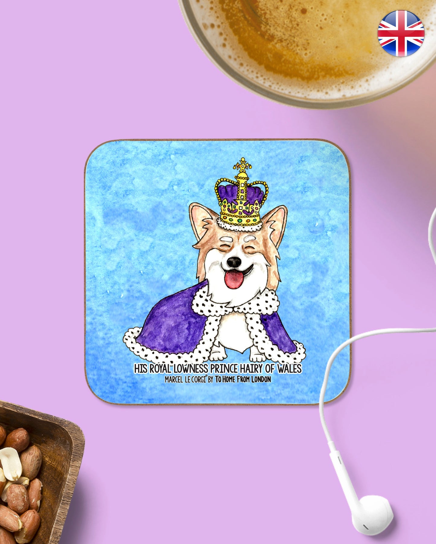 Le Corgi Coasters - To Home From London