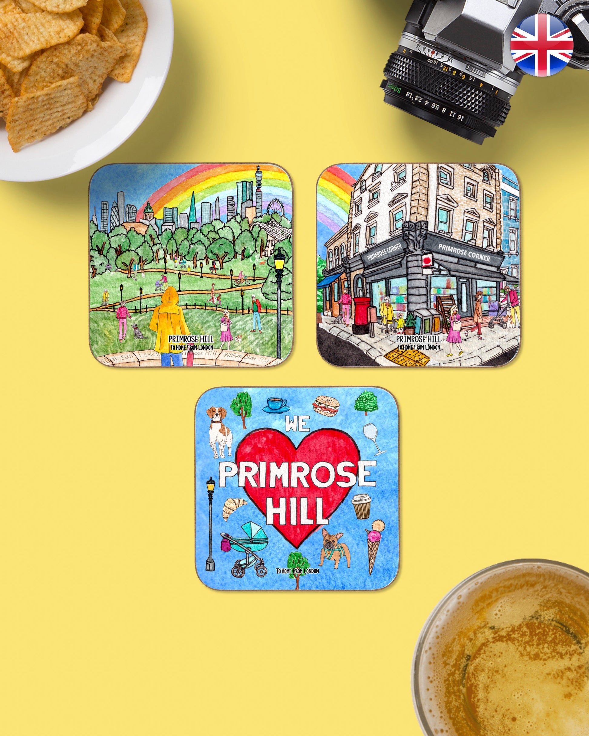 London Neighbourhoods Coasters - To Home From London