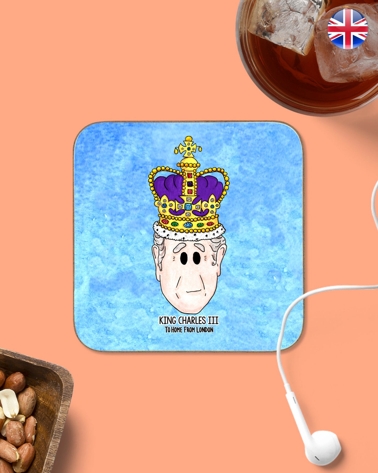 British Royals Coasters - To Home From London