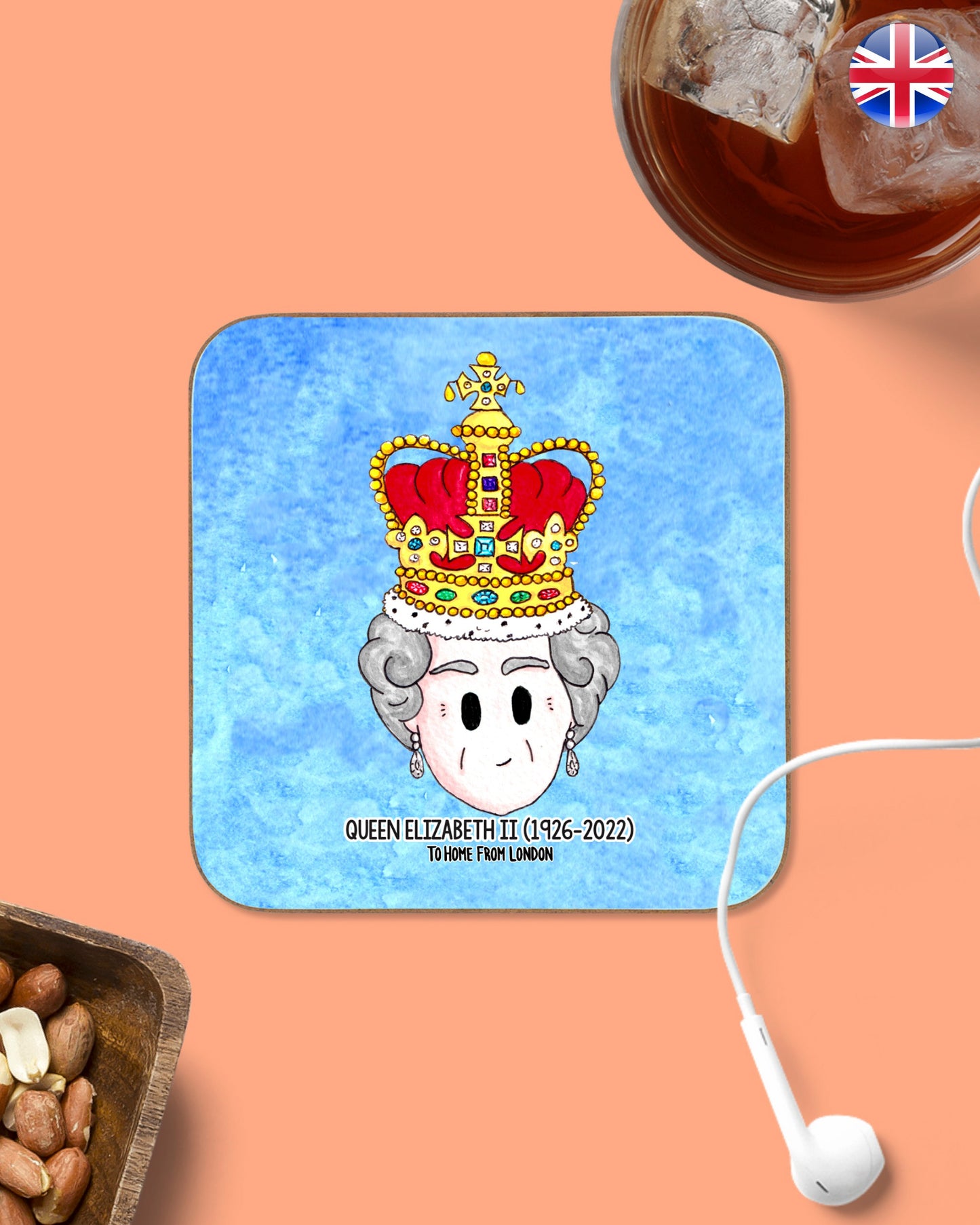 British Royals Coasters - To Home From London