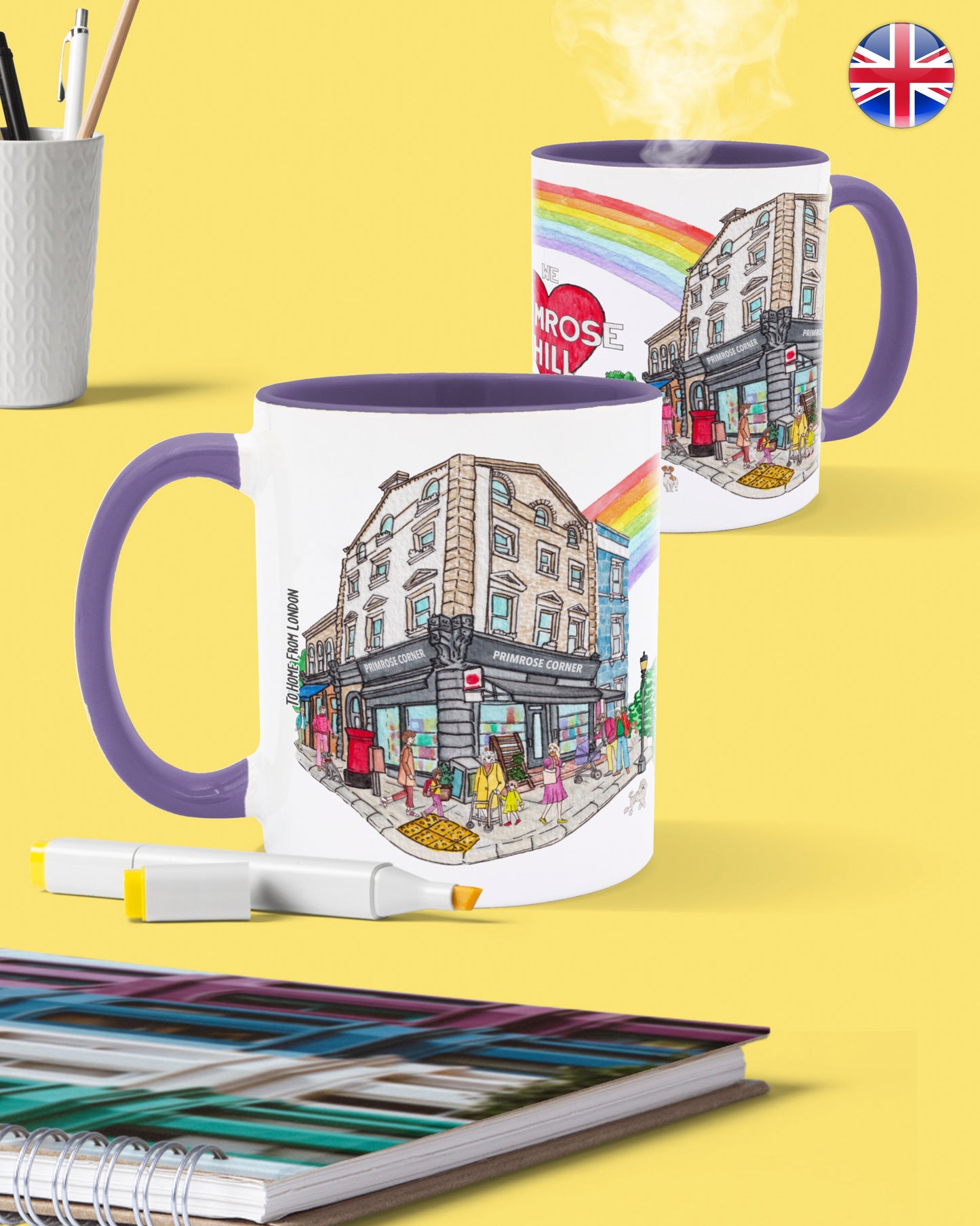 London Neighbourhoods Mugs - To Home From London