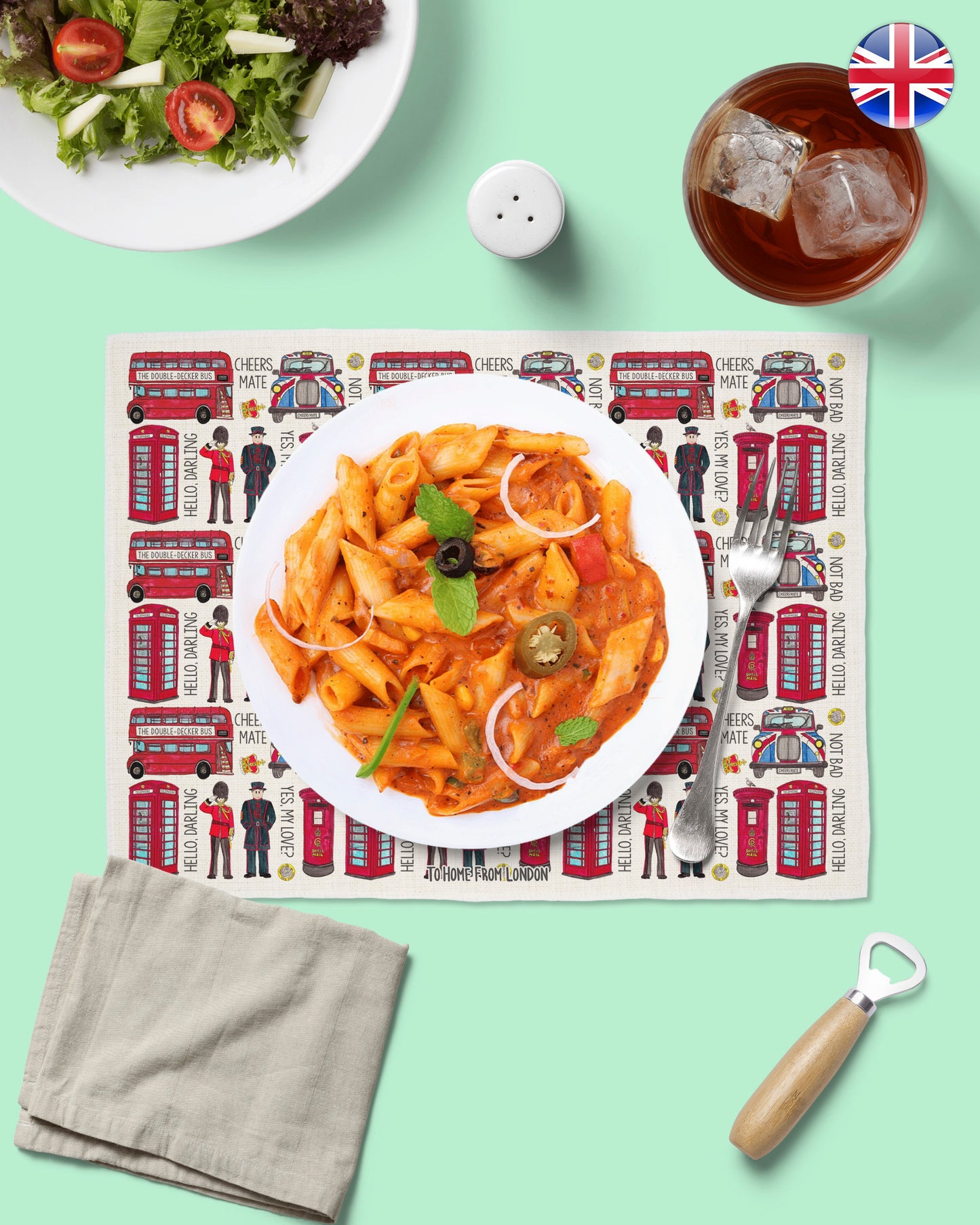 London Placemats - To Home From London