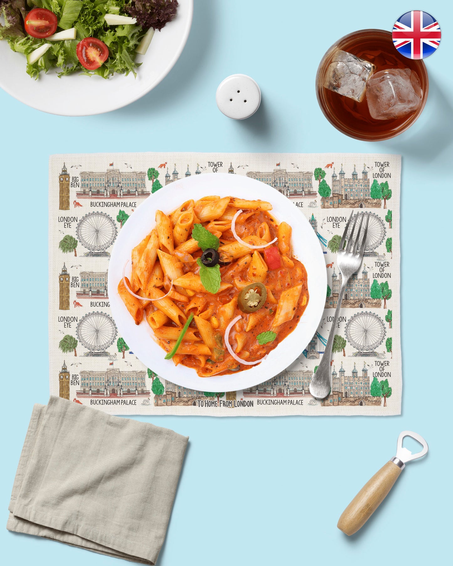 London Placemats - To Home From London