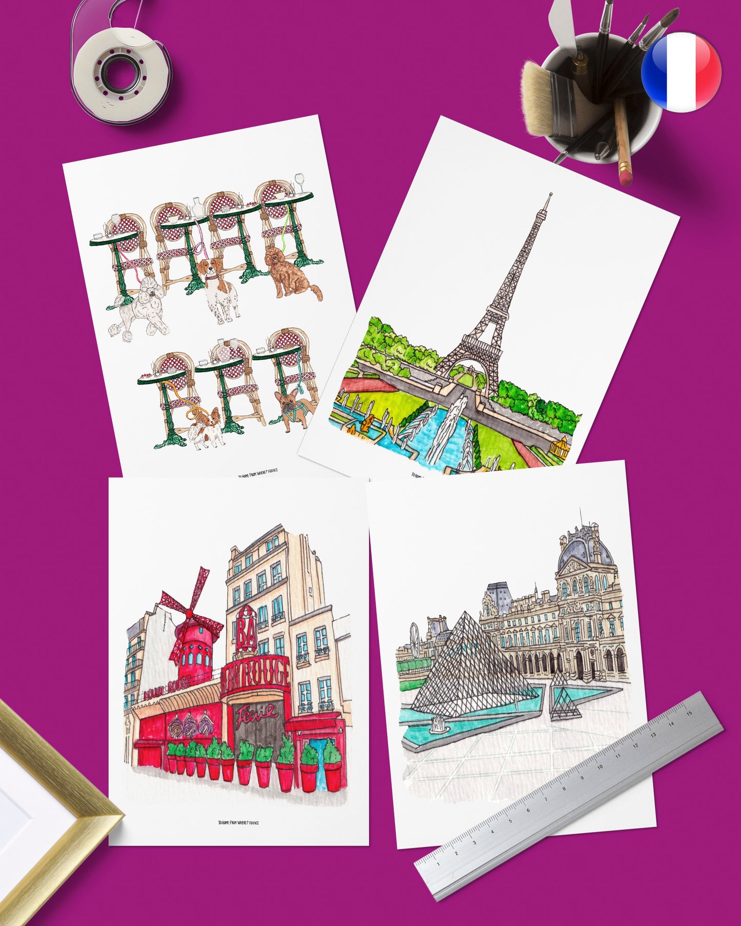 France Art Prints - To Home From London