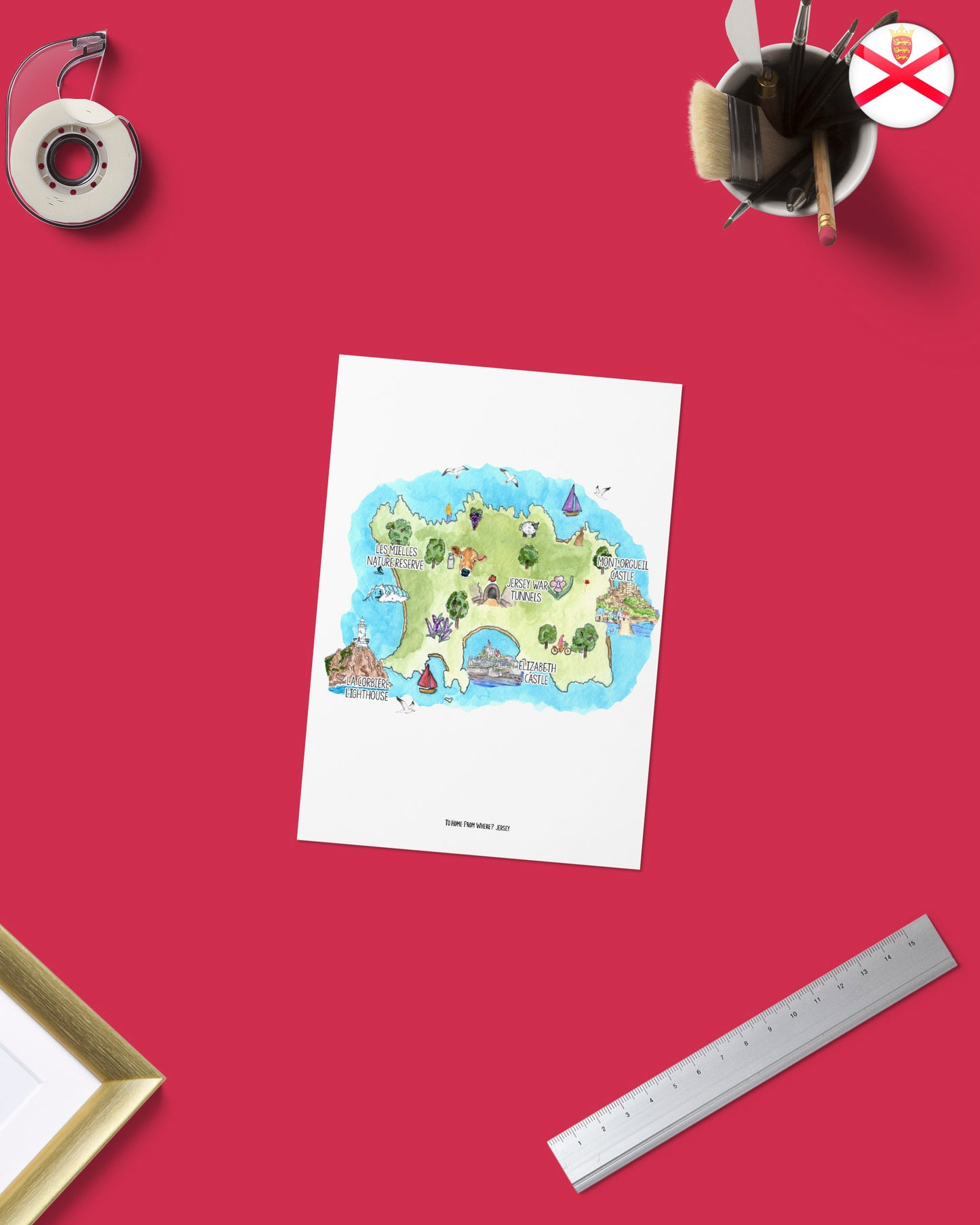 Jersey Art Prints - To Home From London