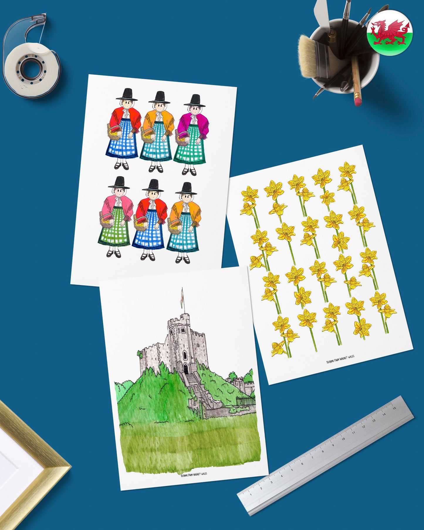 Wales Art Prints - To Home From London