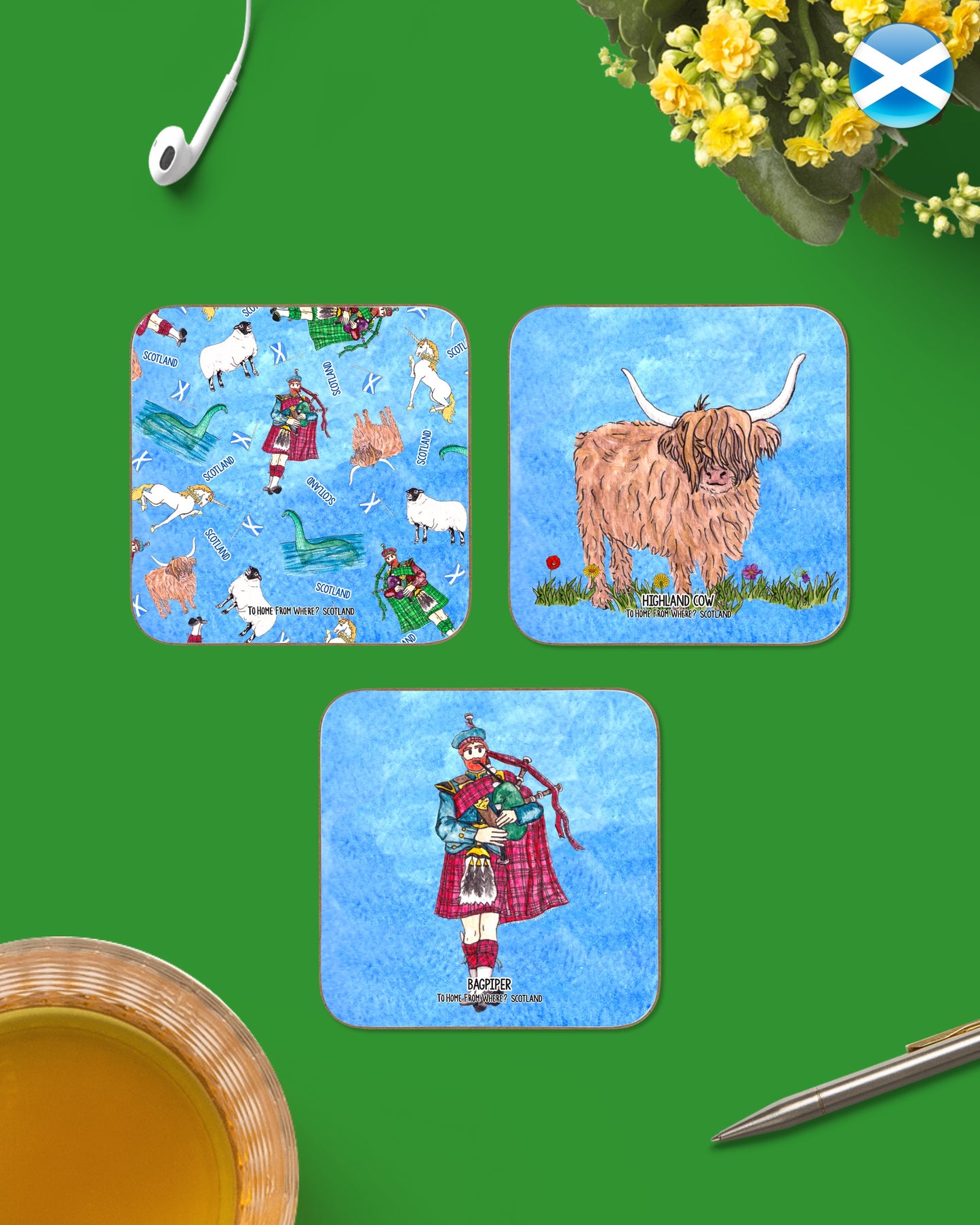 Scotland Coasters - To Home From London