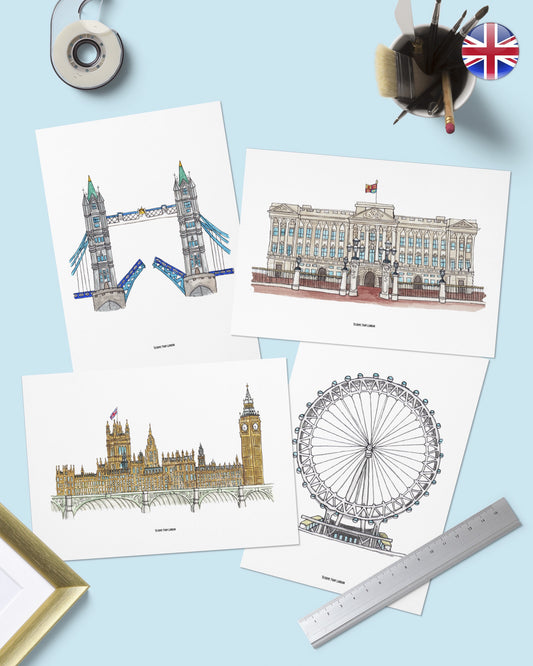 London Landmarks Art Prints - To Home From London