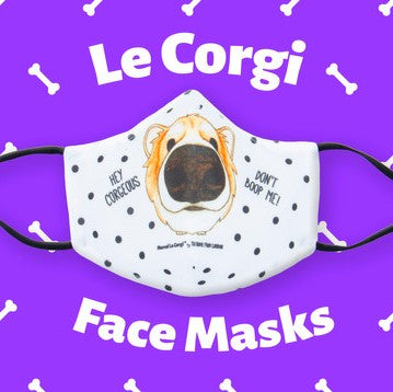Le Corgi Face-Mask
