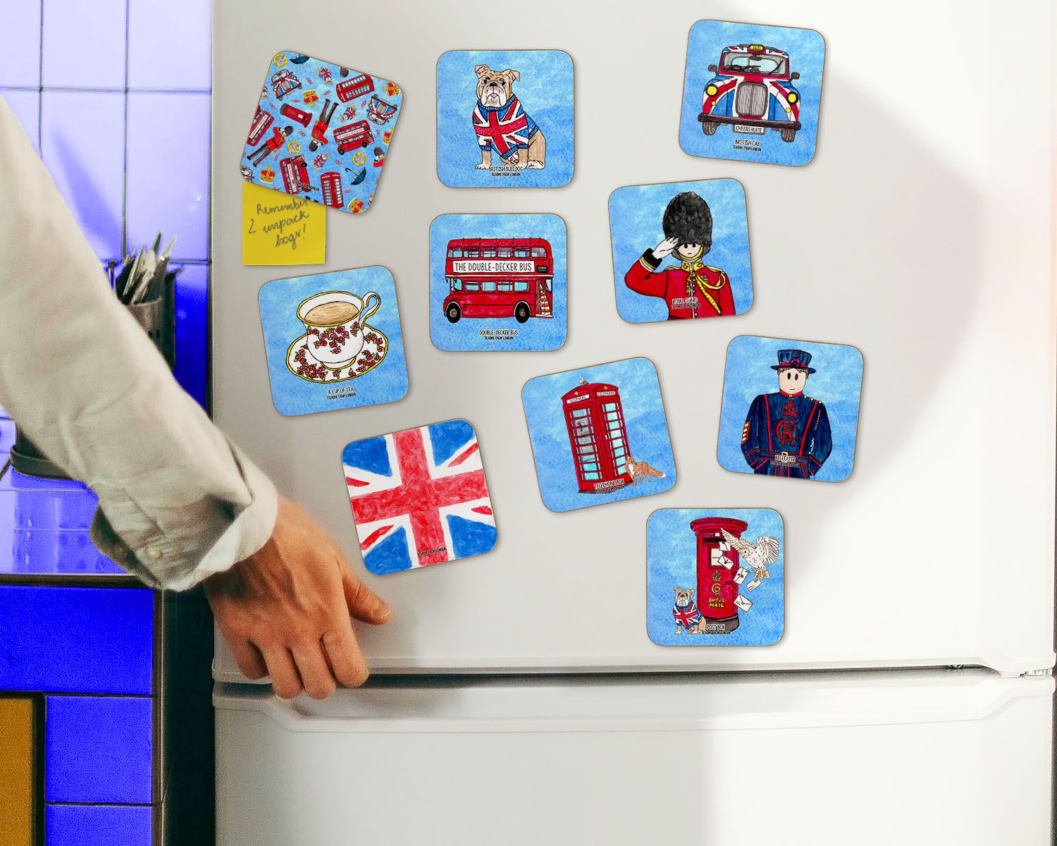 Magnetic Coasters – To Home From London