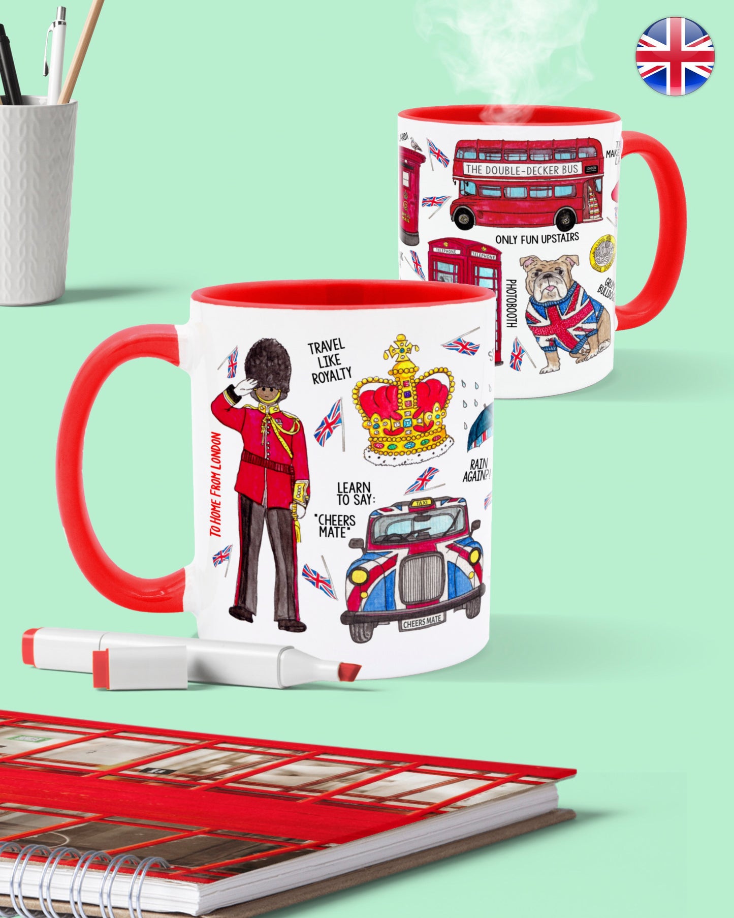 London Icons Mugs - To Home From London