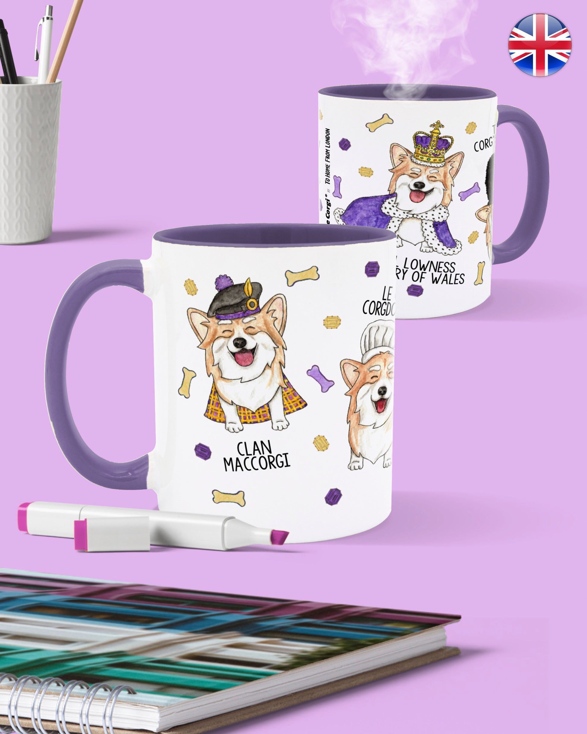 Le Corgi Mug - To Home From London