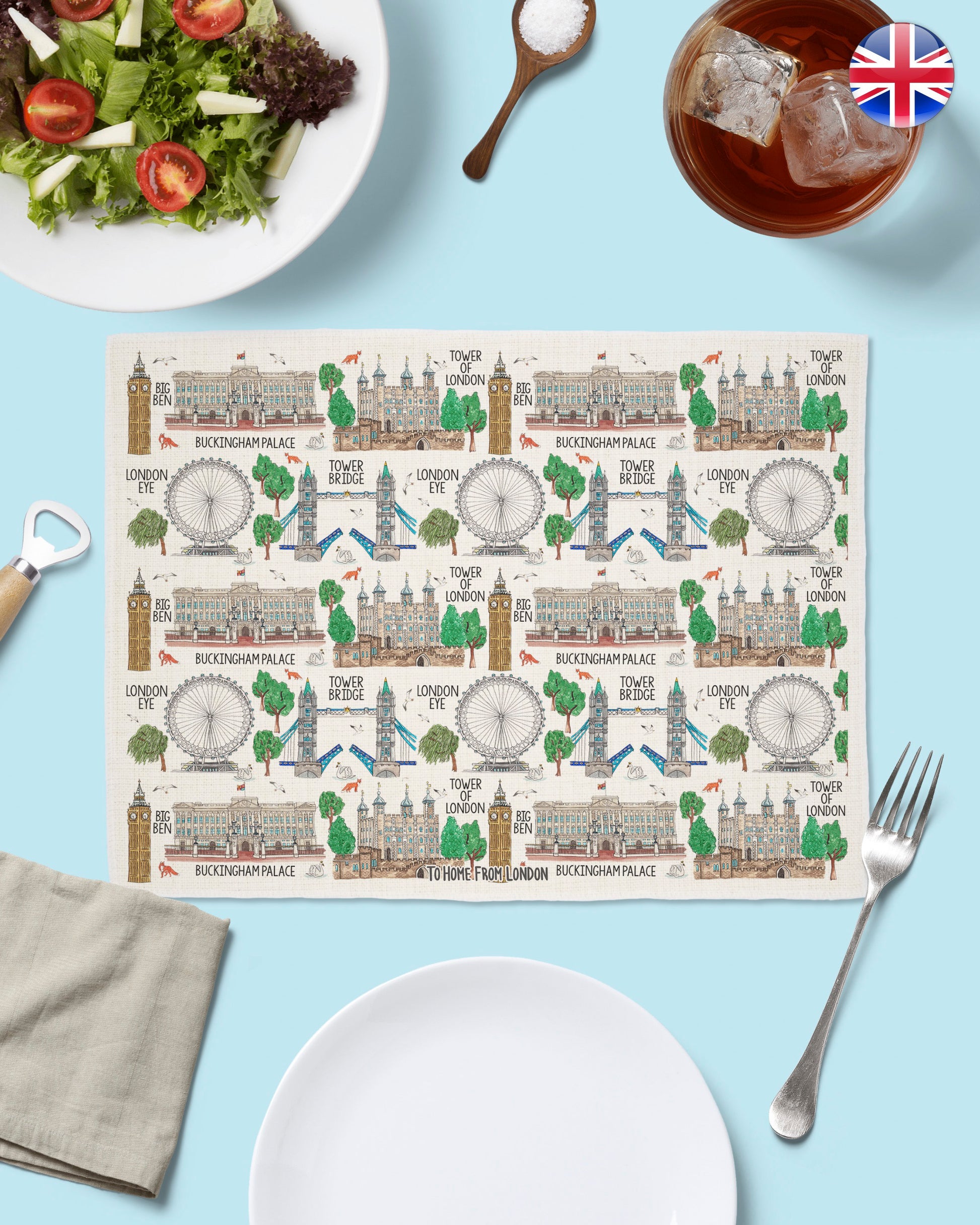 London Placemats - To Home From London